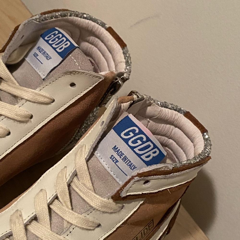 Golden Goose Slide High-Top Sneakers Glitter / Star EU 37 US 7 - Picture 10 of 15